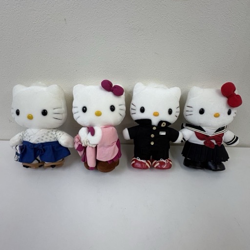 サンリオ ハローキティ ご当地 愛媛 道後 坊っちゃん マドンナ 全長約20cm 他 キティ ダニエル ぬいぐるみ まとめて