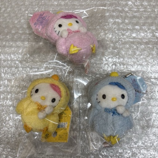 サンリオ ハローキティ おまもり マスコット お腹を押すと音が鳴る キーホルダー キティ 3点 まとめて