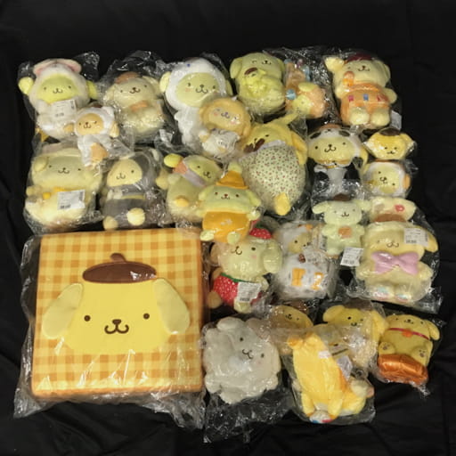 サンリオ ポムポムプリン ぬいぐるみ ラビット カラーストーン付 タグ付 他 あぐらクッション 等 まとめ セット