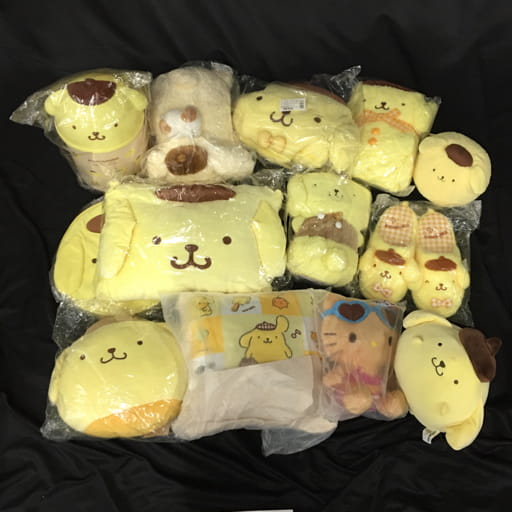 ポムポムプリン 3way ブランケット カオ 他 ハローキティ 日焼けキティ ぬいぐるみ 等 まとめ セット