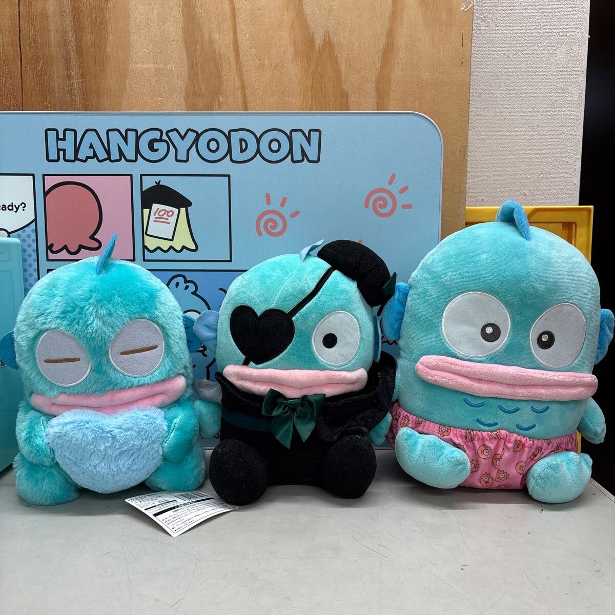 ハンギョドン サンリオ ぬいぐるみ クッション リュック 小物 テーブル 他 ハンギョドングッズ まとめて (7)